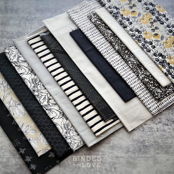 Curated Remnant Bundle | 13 Fabric End of Bolt Quilting Bundle | One of a Kind | REMNANT BUNDLE-40
