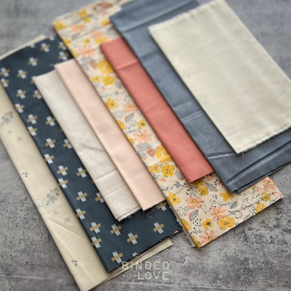 Curated Remnant Bundle | 8 Fabric End of Bolt Quilting Bundle | One of a Kind | REMNANT BUNDLE-46