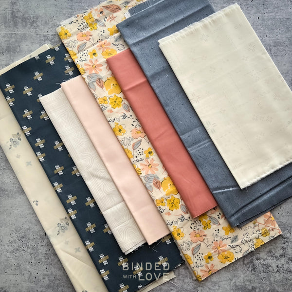 Curated Remnant Bundle | 8 Fabric End of Bolt Quilting Bundle | One of a Kind | REMNANT BUNDLE-46