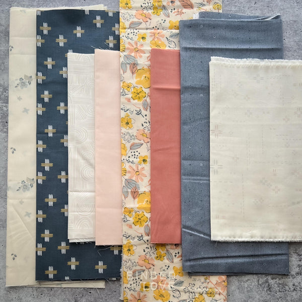 Curated Remnant Bundle | 8 Fabric End of Bolt Quilting Bundle | One of a Kind | REMNANT BUNDLE-46