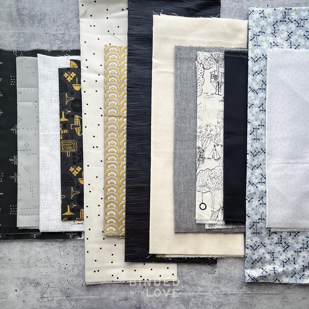 Curated Remnant Bundle | 13 Fabric End of Bolt Quilting Bundle | One of a Kind | REMNANT BUNDLE-41