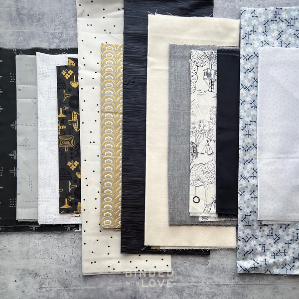Curated Remnant Bundle | 13 Fabric End of Bolt Quilting Bundle | One of a Kind | REMNANT BUNDLE-41