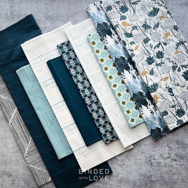 Curated Remnant Bundle | 10 Fabric End of Bolt Quilting Bundle | One of a Kind | REMNANT BUNDLE-29