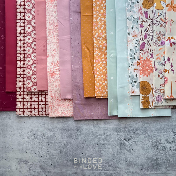 Curated Remnant Bundle | 16 Fabric End of Bolt Quilting Bundle | One of a Kind | REMNANT BUNDLE-34