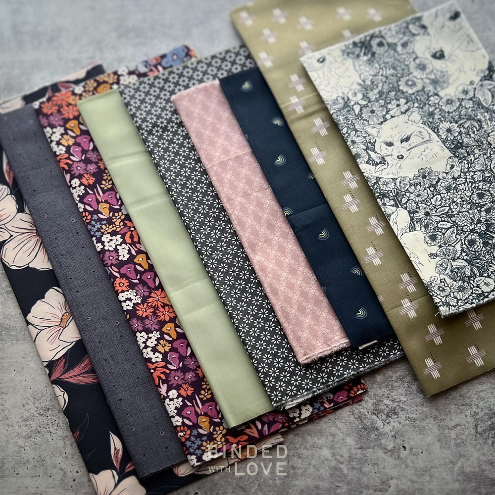 Curated Remnant Bundle | 9 Fabric End of Bolt Quilting Bundle | One of a Kind | REMNANT BUNDLE-37