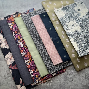 Curated Remnant Bundle | 9 Fabric End of Bolt Quilting Bundle | One of a Kind | REMNANT BUNDLE-37