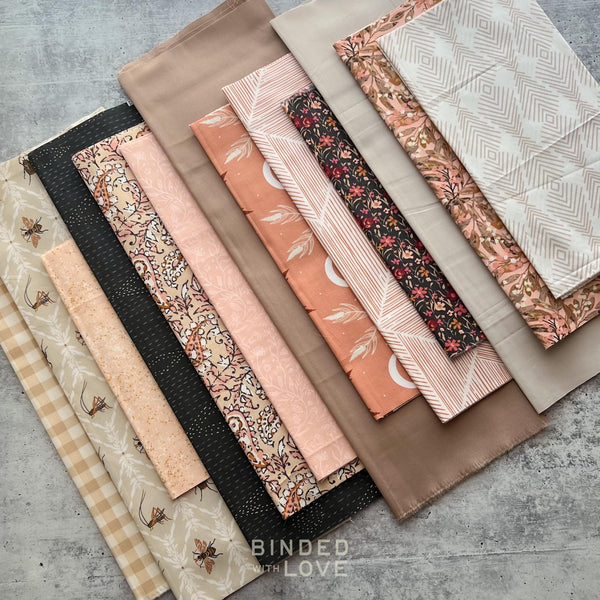 Curated Remnant Bundle | 13 Fabric End of Bolt Quilting Bundle | One of a Kind | REMNANT BUNDLE-33