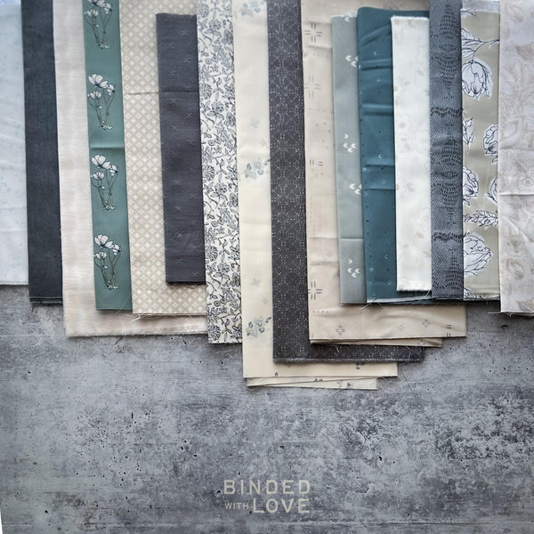 Curated Remnant Bundle | 16 Fabric End of Bolt Quilting Bundle | One of a Kind | REMNANT BUNDLE-43