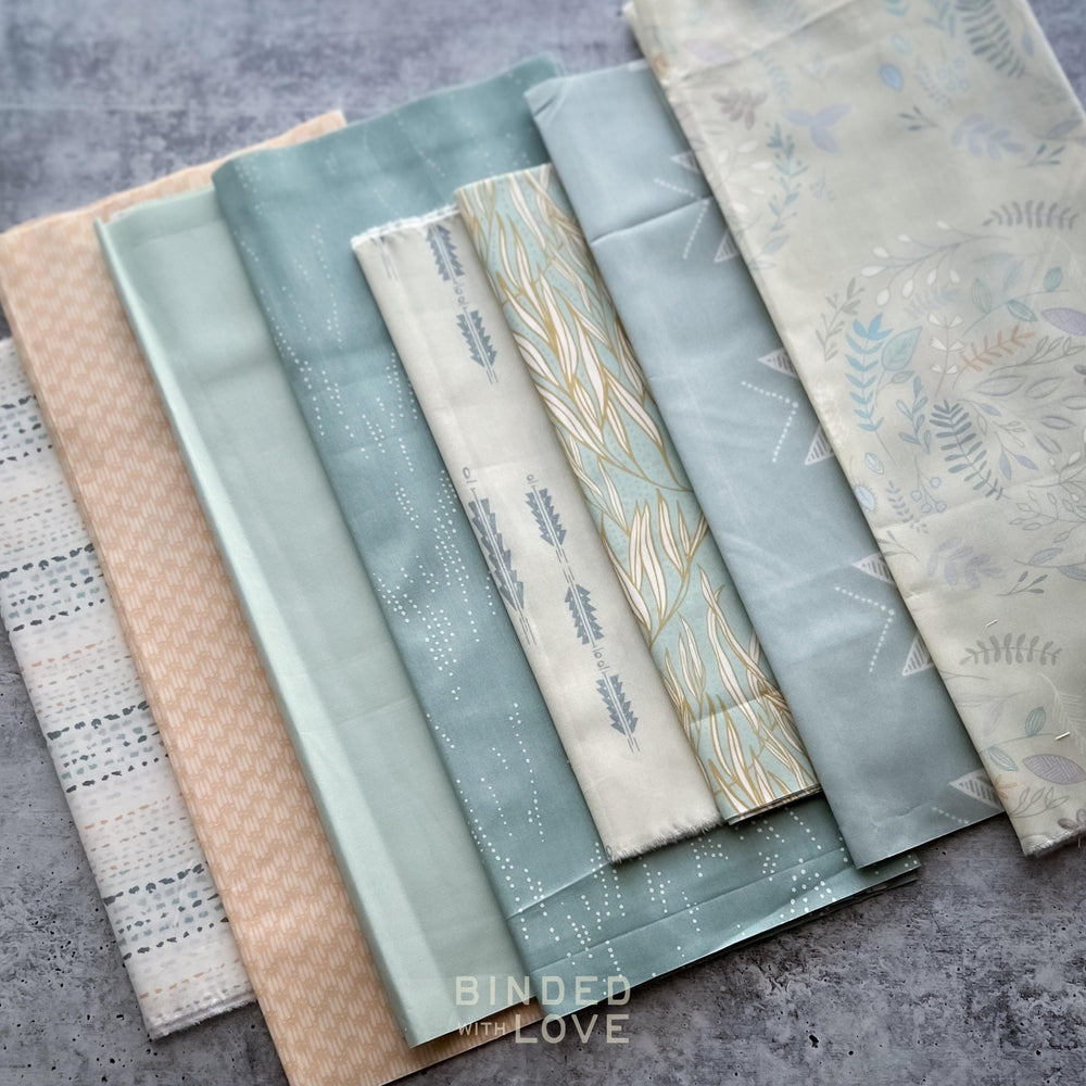 Curated Remnant Bundle | 8 Fabric End of Bolt Quilting Bundle | One of a Kind | REMNANT BUNDLE-31