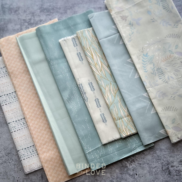 Curated Remnant Bundle | 8 Fabric End of Bolt Quilting Bundle | One of a Kind | REMNANT BUNDLE-31