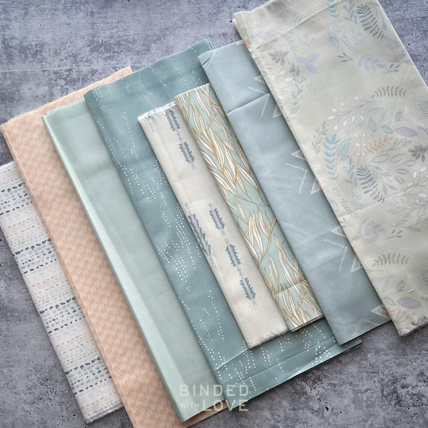 Curated Remnant Bundle | 8 Fabric End of Bolt Quilting Bundle | One of a Kind | REMNANT BUNDLE-31