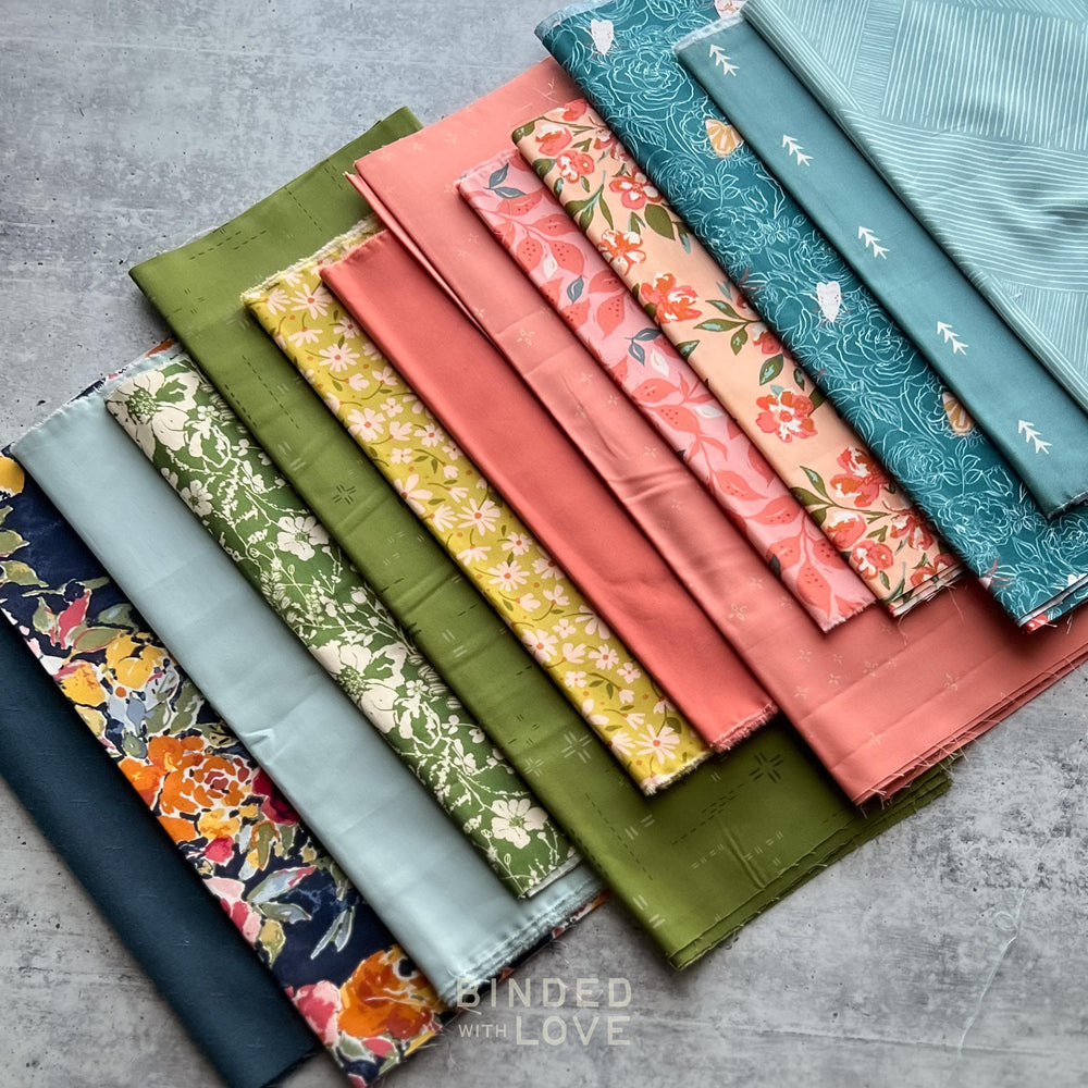 Curated Remnant Bundle | 13 Fabric End of Bolt Quilting Bundle | One of a Kind | REMNANT BUNDLE-120