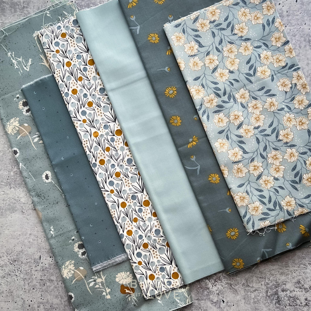 Curated Remnant Bundle | 6 Fabric End of Bolt Quilting Bundle | One of a Kind | REMNANT BUNDLE-124