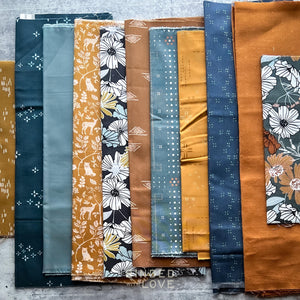 Curated Remnant Bundle | 11 Fabric End of Bolt Quilting Bundle | One of a Kind | REMNANT BUNDLE-126