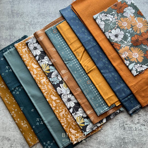 Curated Remnant Bundle | 11 Fabric End of Bolt Quilting Bundle | One of a Kind | REMNANT BUNDLE-126