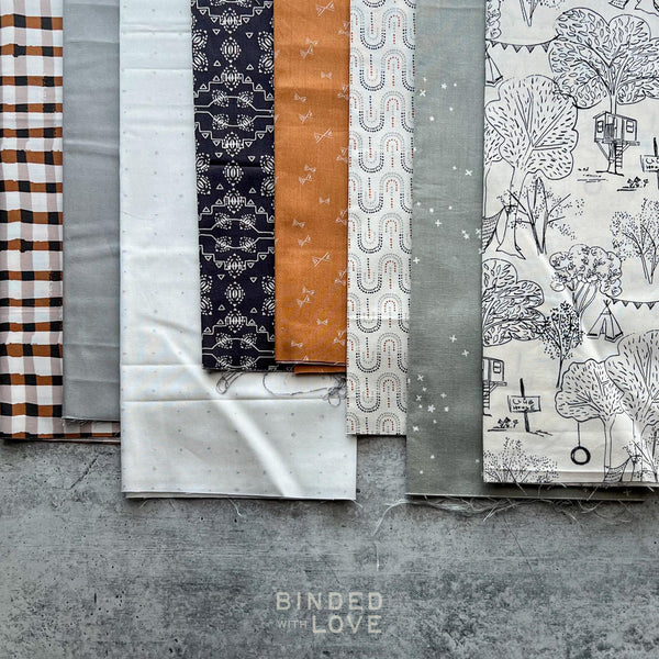 Curated Remnant Bundle | 8 Fabric End of Bolt Quilting Bundle | One of a Kind | REMNANT BUNDLE-127