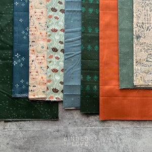 Curated Remnant Bundle | 9 Fabric End of Bolt Quilting Bundle | One of a Kind | REMNANT BUNDLE-128
