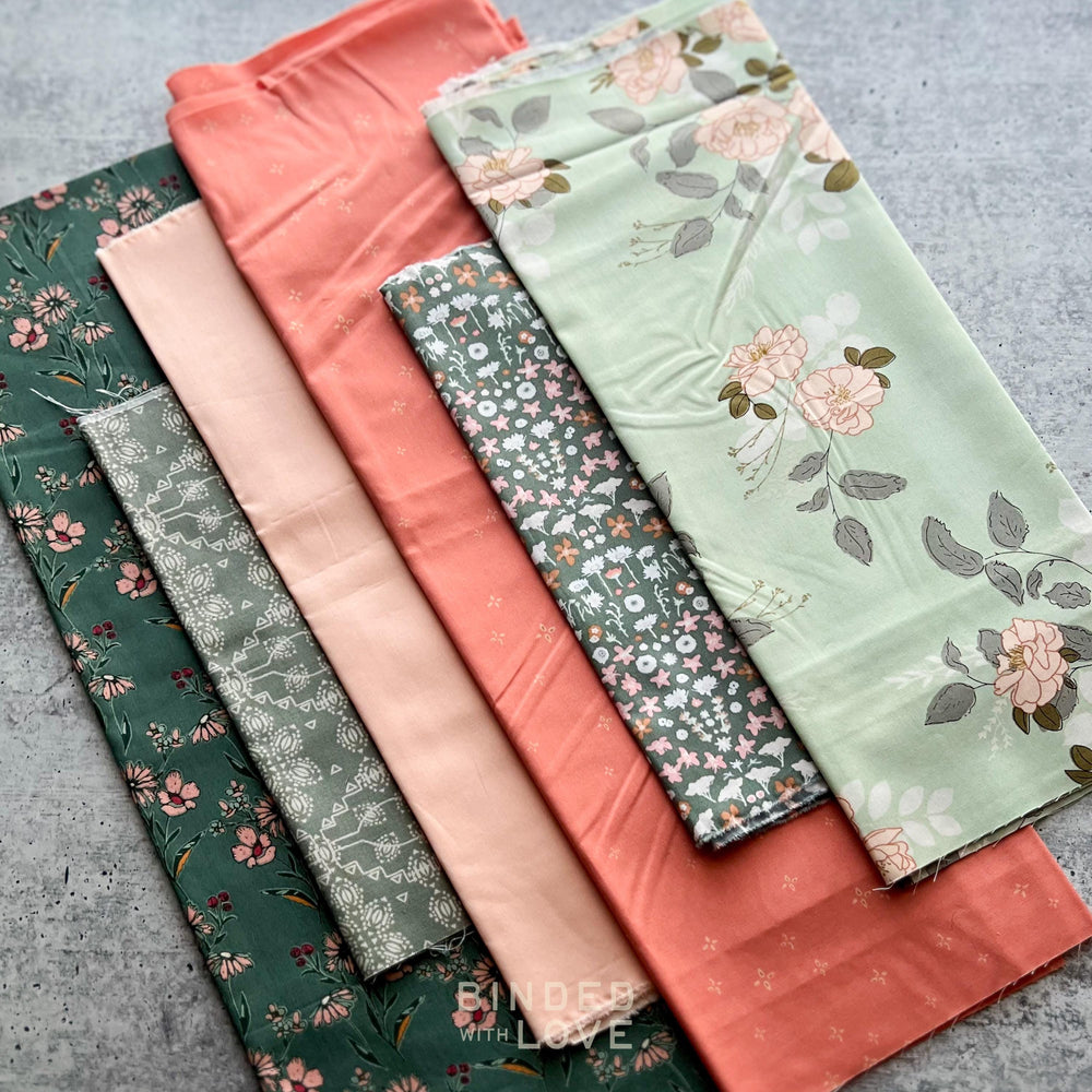 Curated Remnant Bundle | 6 Fabric End of Bolt Quilting Bundle | One of a Kind | REMNANT BUNDLE-129