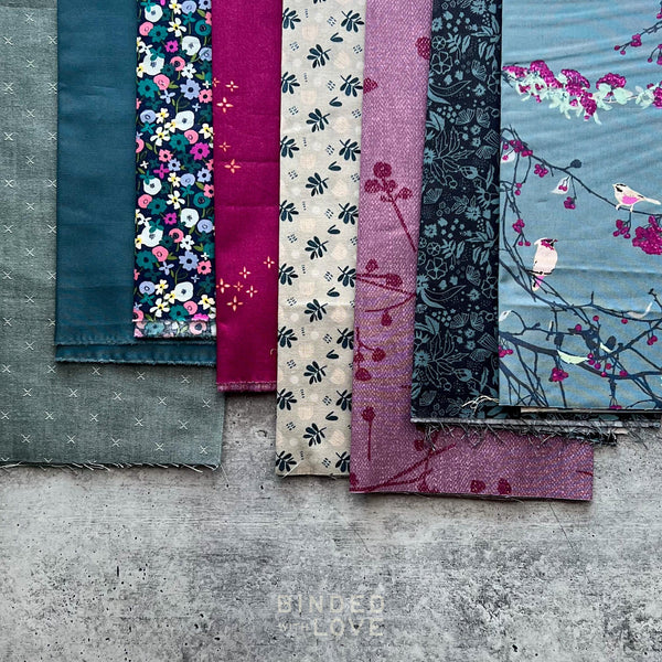 Curated Remnant Bundle | 8 Fabric End of Bolt Quilting Bundle | One of a Kind | REMNANT BUNDLE-130
