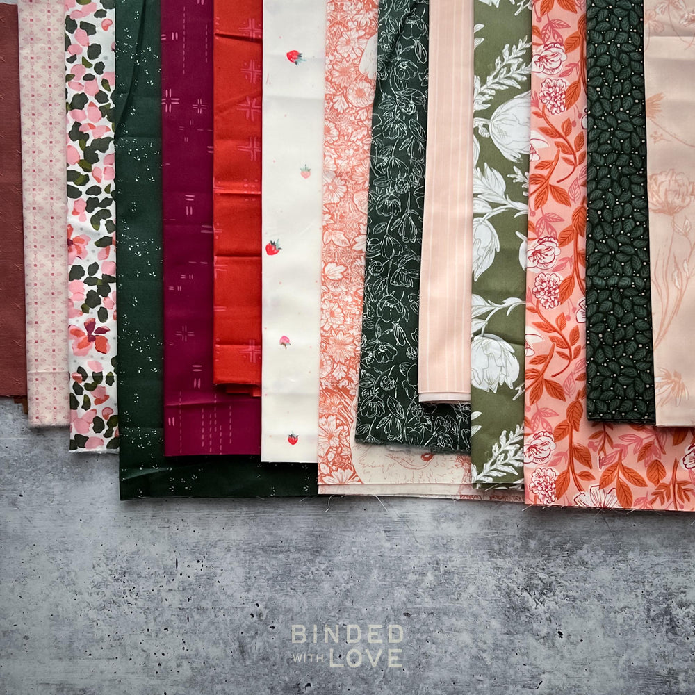 Curated Remnant Bundle | 14 Fabric End of Bolt Quilting Bundle | One of a Kind | REMNANT BUNDLE-56