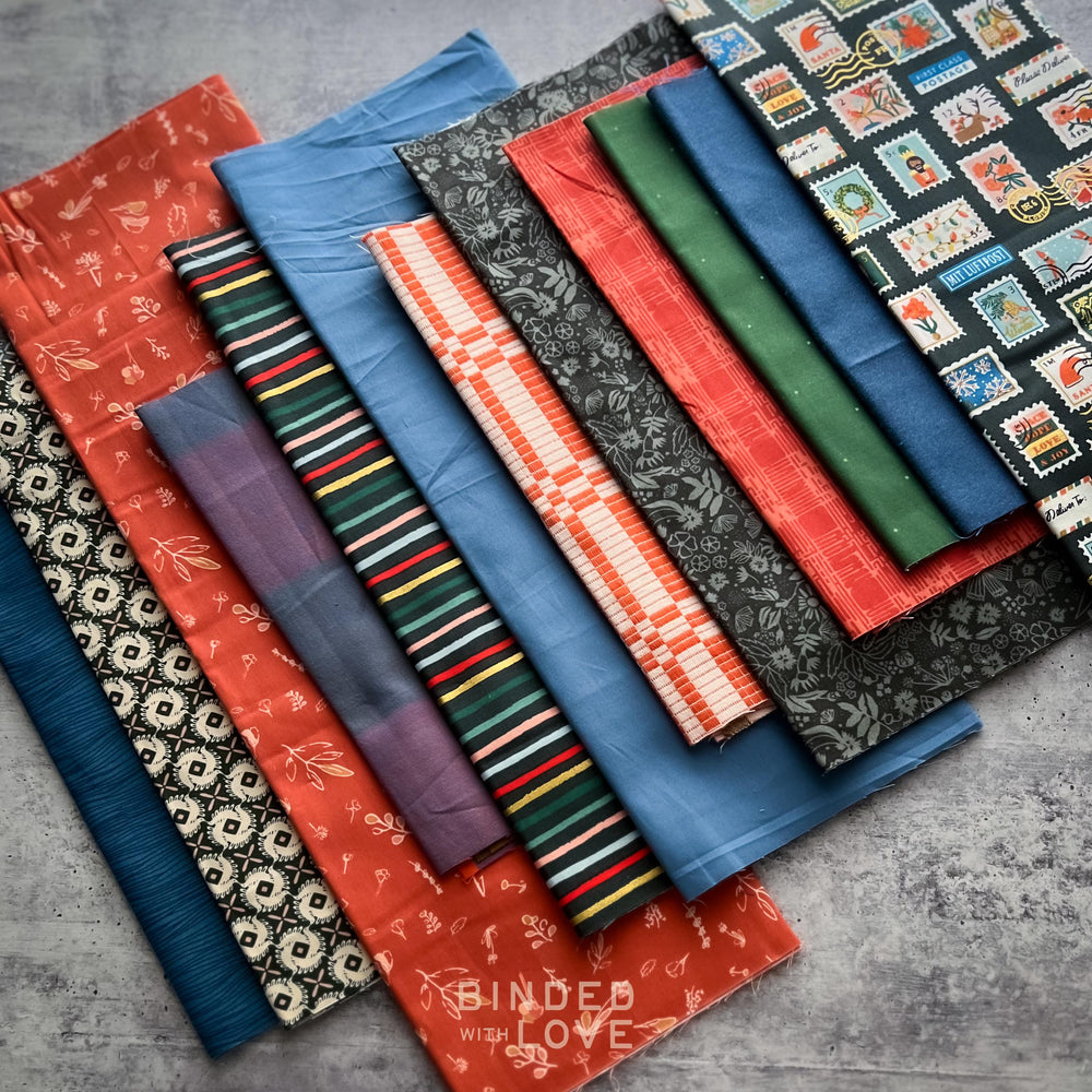 Curated Remnant Bundle | 12 Fabric End of Bolt Quilting Bundle | One of a Kind | REMNANT BUNDLE-94