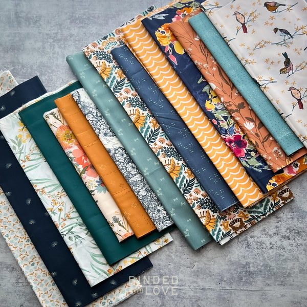 Curated Remnant Bundle | 15 Fabric End of Bolt Quilting Bundle | One of a Kind | REMNANT BUNDLE-30