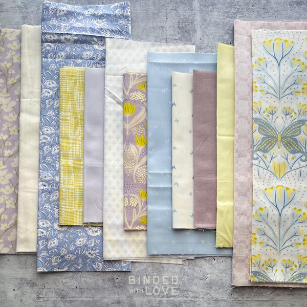 Curated Remnant Bundle | 13 Fabric End of Bolt Quilting Bundle | One of a Kind | REMNANT BUNDLE-89