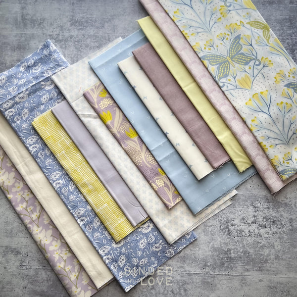 Curated Remnant Bundle | 13 Fabric End of Bolt Quilting Bundle | One of a Kind | REMNANT BUNDLE-89