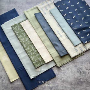 Curated Remnant Bundle | 10 Fabric End of Bolt Quilting Bundle | One of a Kind | REMNANT BUNDLE-92