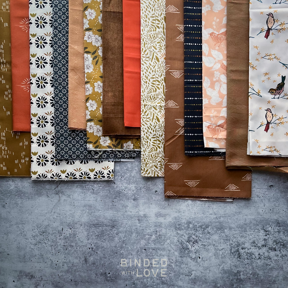 Curated Remnant Bundle | 14 Fabric End of Bolt Quilting Bundle | One of a Kind | REMNANT BUNDLE-93