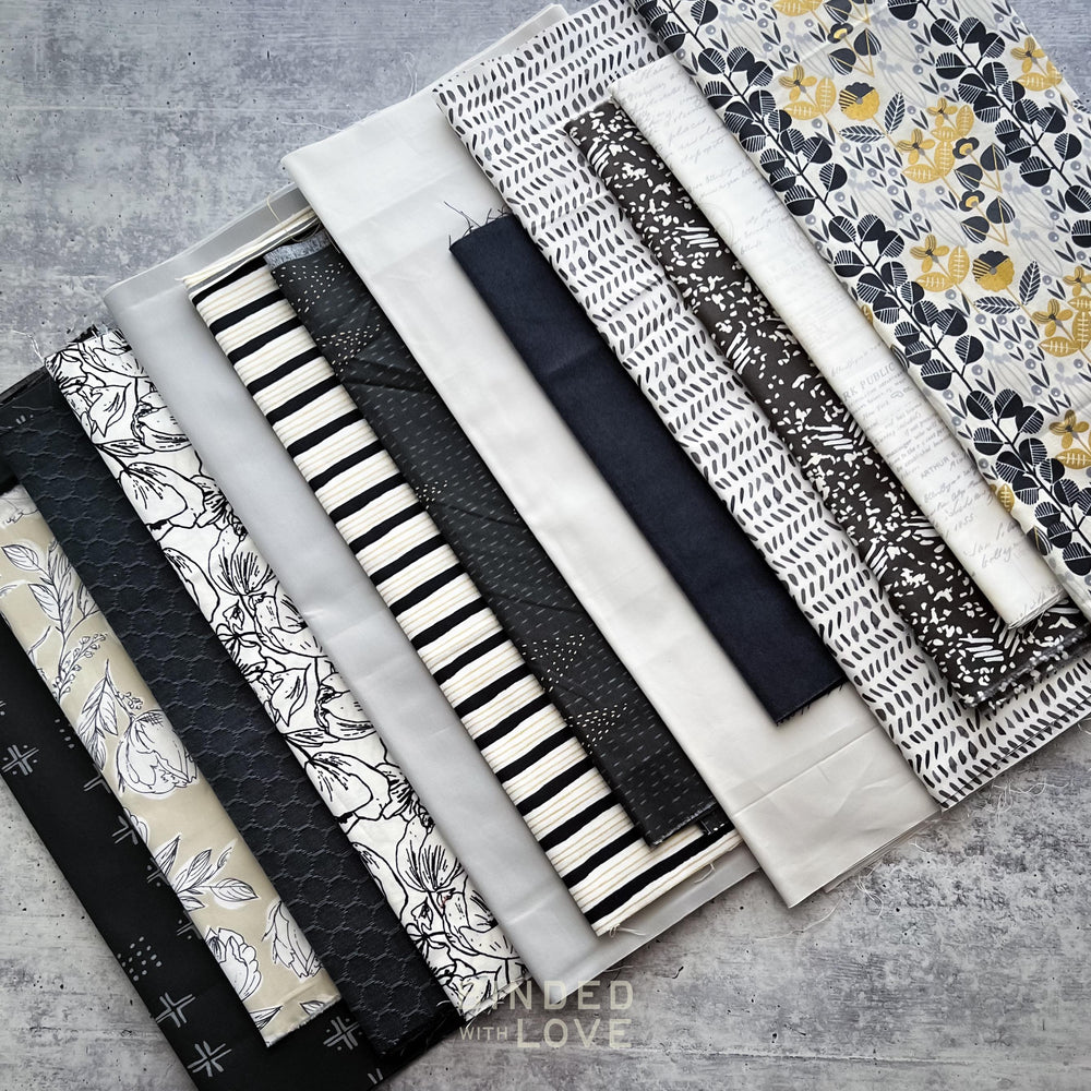 Curated Remnant Bundle | 13 Fabric End of Bolt Quilting Bundle | One of a Kind | REMNANT BUNDLE-40