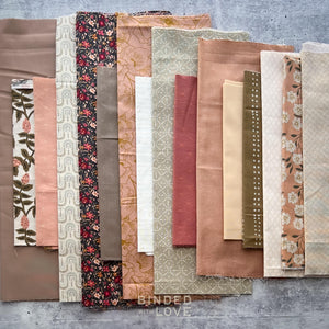 Curated Remnant Bundle | 16 Fabric End of Bolt Quilting Bundle | One of a Kind | REMNANT BUNDLE-45
