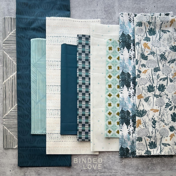 Curated Remnant Bundle | 10 Fabric End of Bolt Quilting Bundle | One of a Kind | REMNANT BUNDLE-29