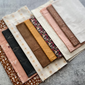 Curated Remnant Bundle | 11 Fabric End of Bolt Quilting Bundle | One of a Kind | REMNANT BUNDLE-44