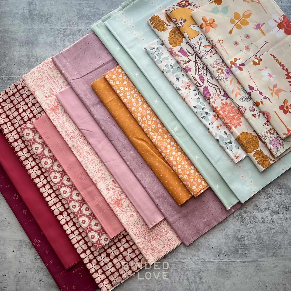 Curated Remnant Bundle | 16 Fabric End of Bolt Quilting Bundle | One of a Kind | REMNANT BUNDLE-34