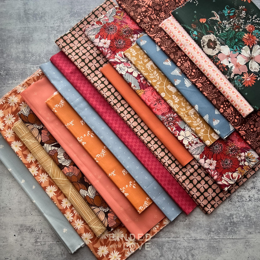Curated Remnant Bundle | 16 Fabric End of Bolt Quilting Bundle | One of a Kind | REMNANT BUNDLE-28