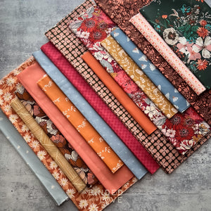 Curated Remnant Bundle | 16 Fabric End of Bolt Quilting Bundle | One of a Kind | REMNANT BUNDLE-28