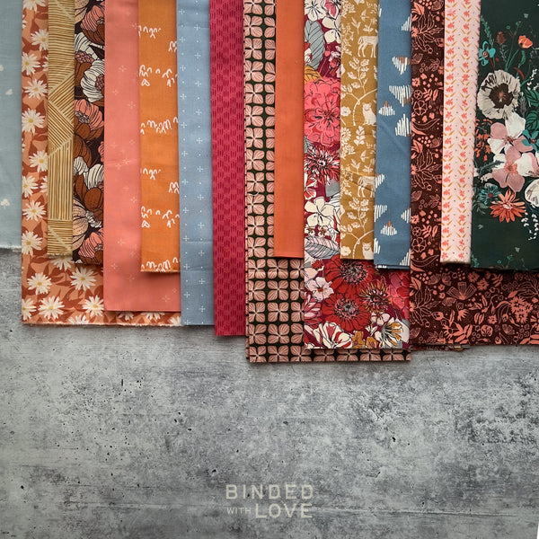 Curated Remnant Bundle | 16 Fabric End of Bolt Quilting Bundle | One of a Kind | REMNANT BUNDLE-28