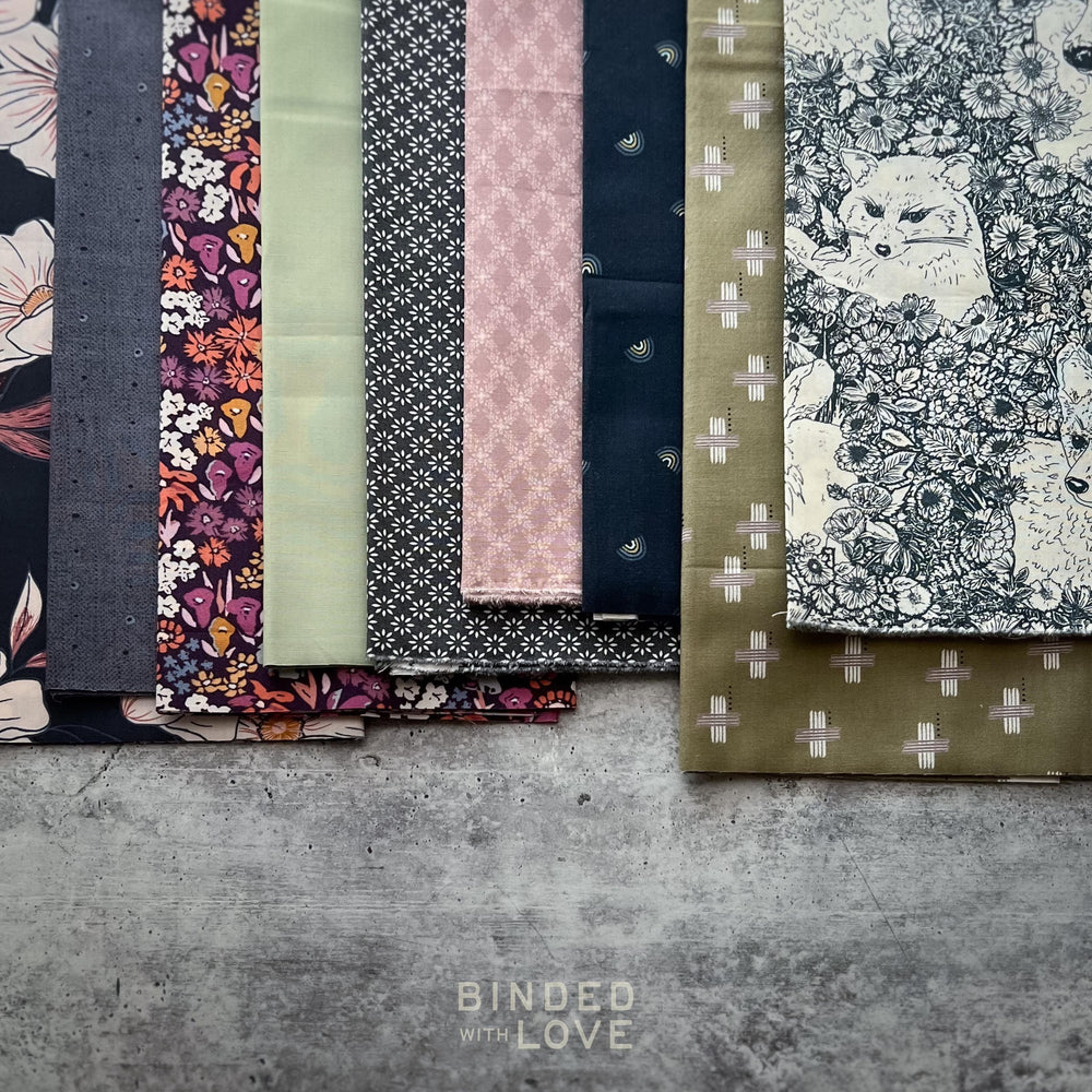 Curated Remnant Bundle | 9 Fabric End of Bolt Quilting Bundle | One of a Kind | REMNANT BUNDLE-37