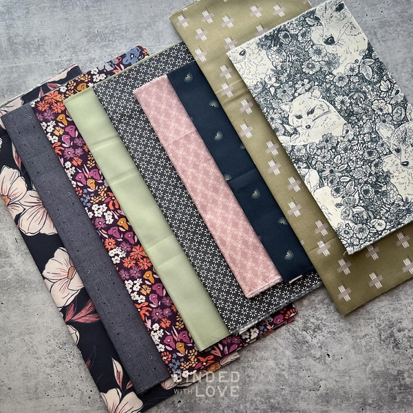 Curated Remnant Bundle | 9 Fabric End of Bolt Quilting Bundle | One of a Kind | REMNANT BUNDLE-37