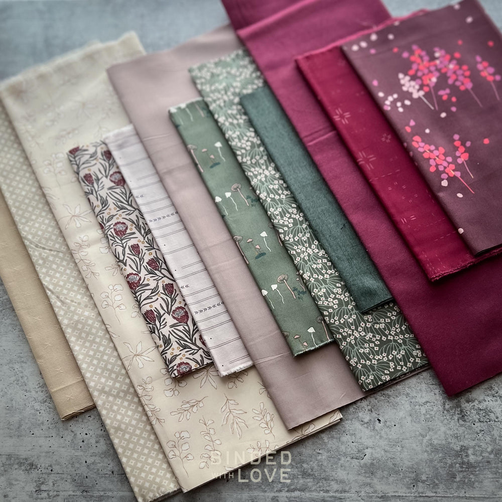 Curated Remnant Bundle | 12 Fabric End of Bolt Quilting Bundle | One of a Kind | REMNANT BUNDLE-36
