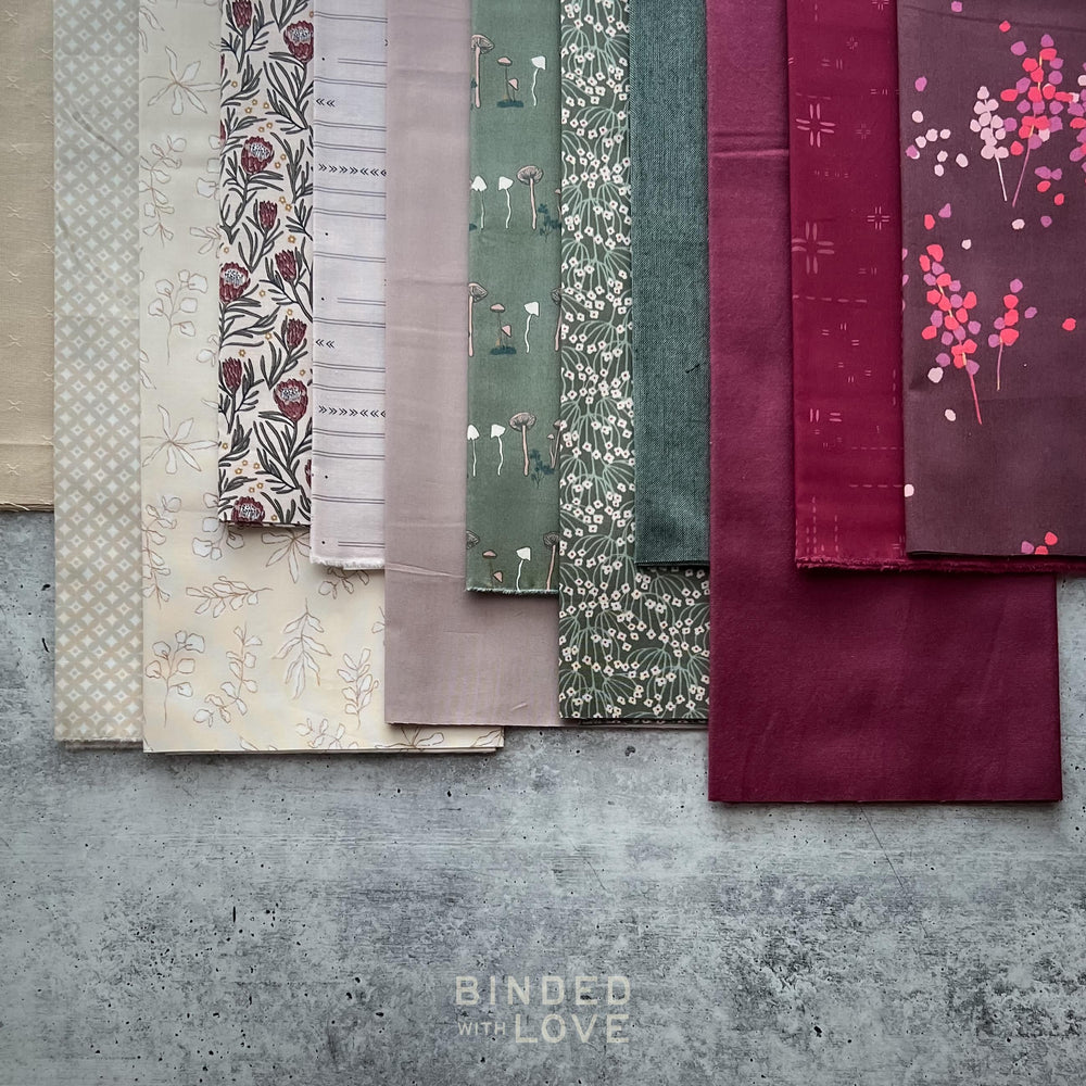 Curated Remnant Bundle | 12 Fabric End of Bolt Quilting Bundle | One of a Kind | REMNANT BUNDLE-36