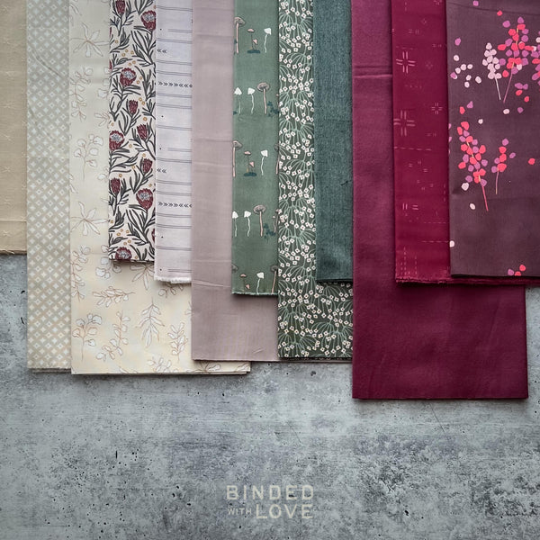 Curated Remnant Bundle | 12 Fabric End of Bolt Quilting Bundle | One of a Kind | REMNANT BUNDLE-36