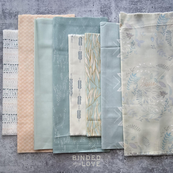 Curated Remnant Bundle | 8 Fabric End of Bolt Quilting Bundle | One of a Kind | REMNANT BUNDLE-31