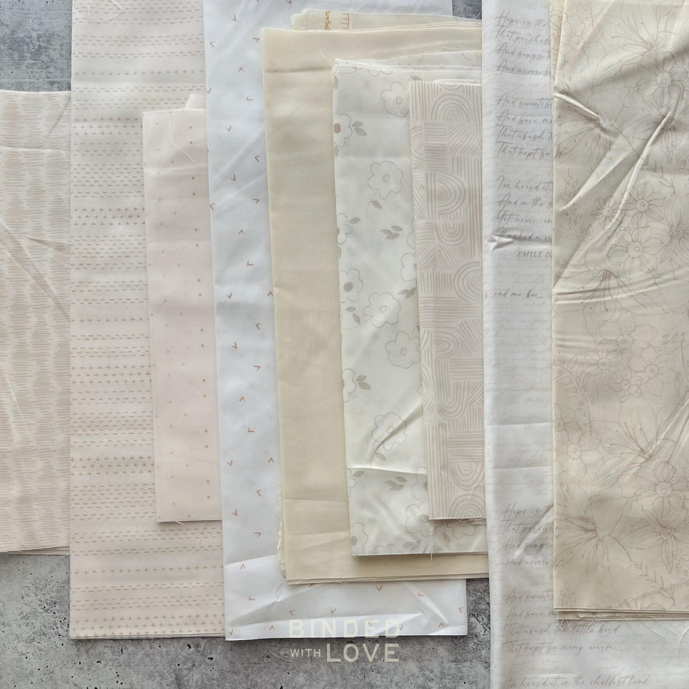 Curated Remnant Bundle | 9 Fabric End of Bolt Quilting Bundle | One of a Kind | REMNANT BUNDLE-48