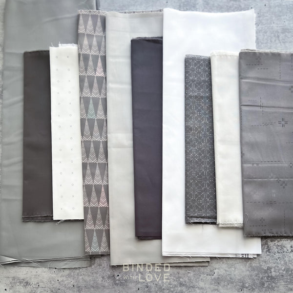 Curated Remnant Bundle | 10 Fabric End of Bolt Quilting Bundle | One of a Kind | REMNANT BUNDLE-50