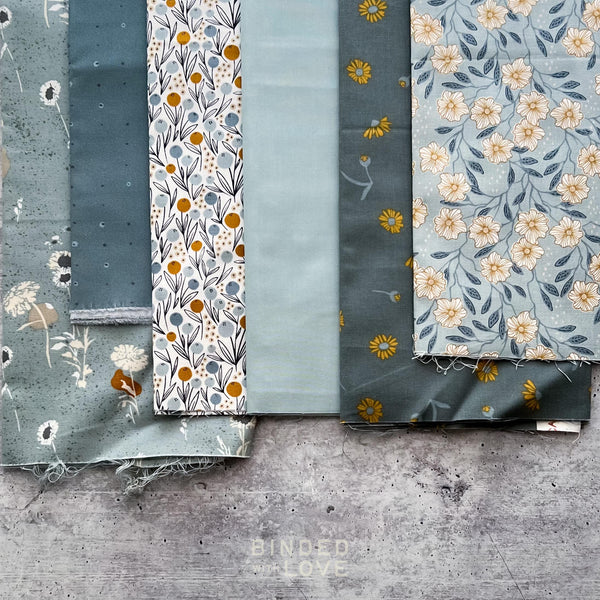 Curated Remnant Bundle | 6 Fabric End of Bolt Quilting Bundle | One of a Kind | REMNANT BUNDLE-124