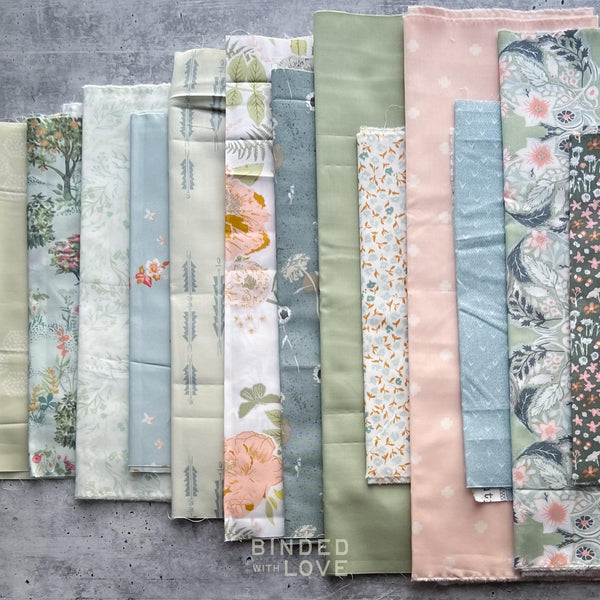 Curated Remnant Bundle | 13 Fabric End of Bolt Quilting Bundle | One of a Kind | REMNANT BUNDLE-125
