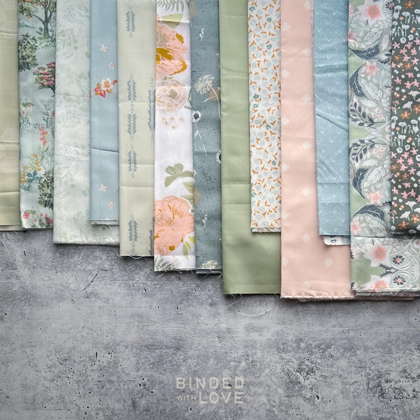 Curated Remnant Bundle | 13 Fabric End of Bolt Quilting Bundle | One of a Kind | REMNANT BUNDLE-125