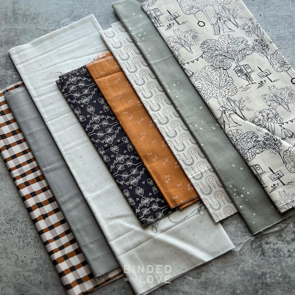 Curated Remnant Bundle | 8 Fabric End of Bolt Quilting Bundle | One of a Kind | REMNANT BUNDLE-127